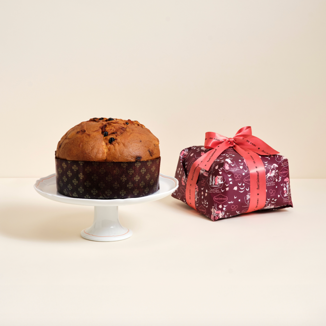 a cake and a present