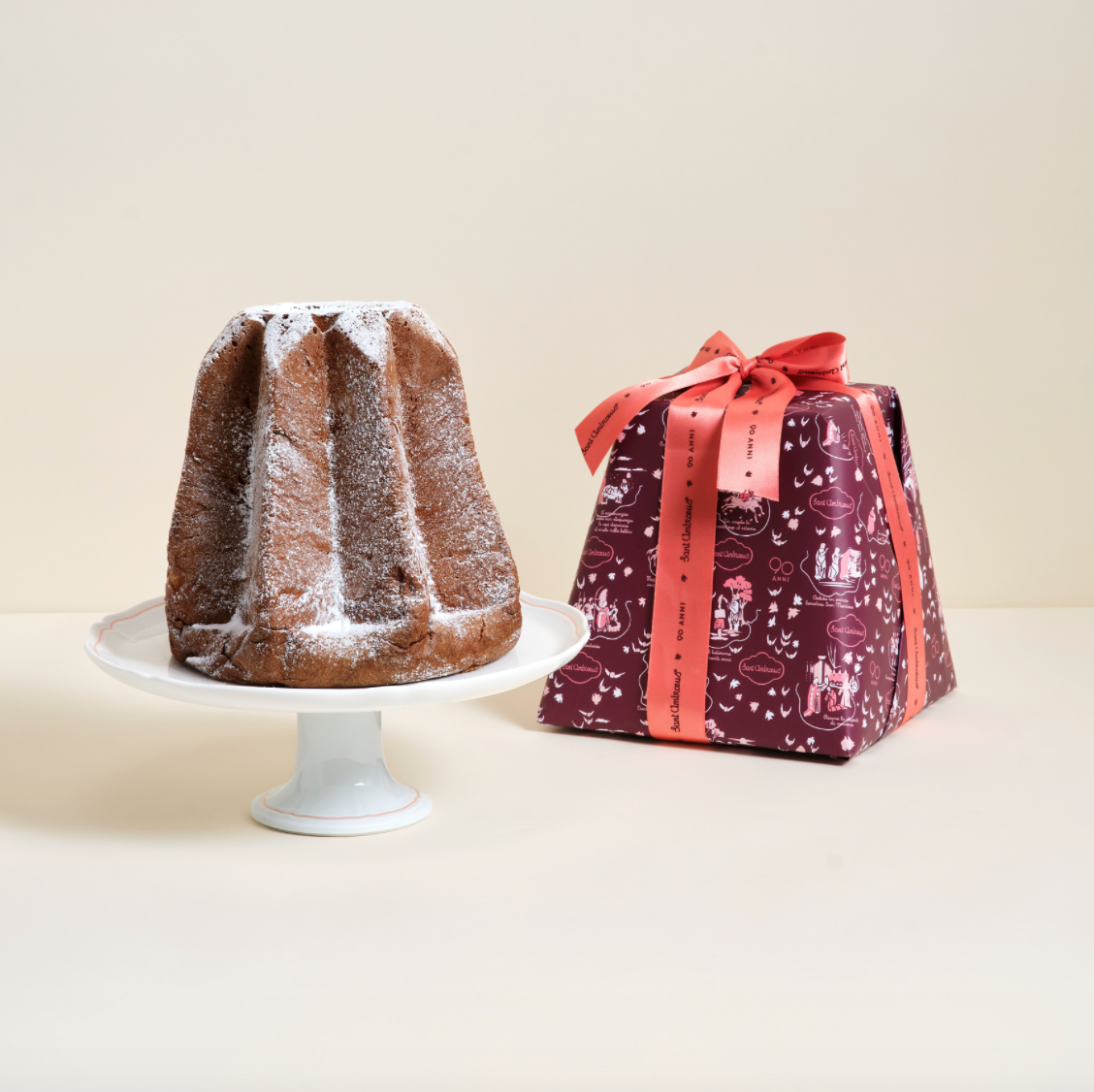a cake and a present